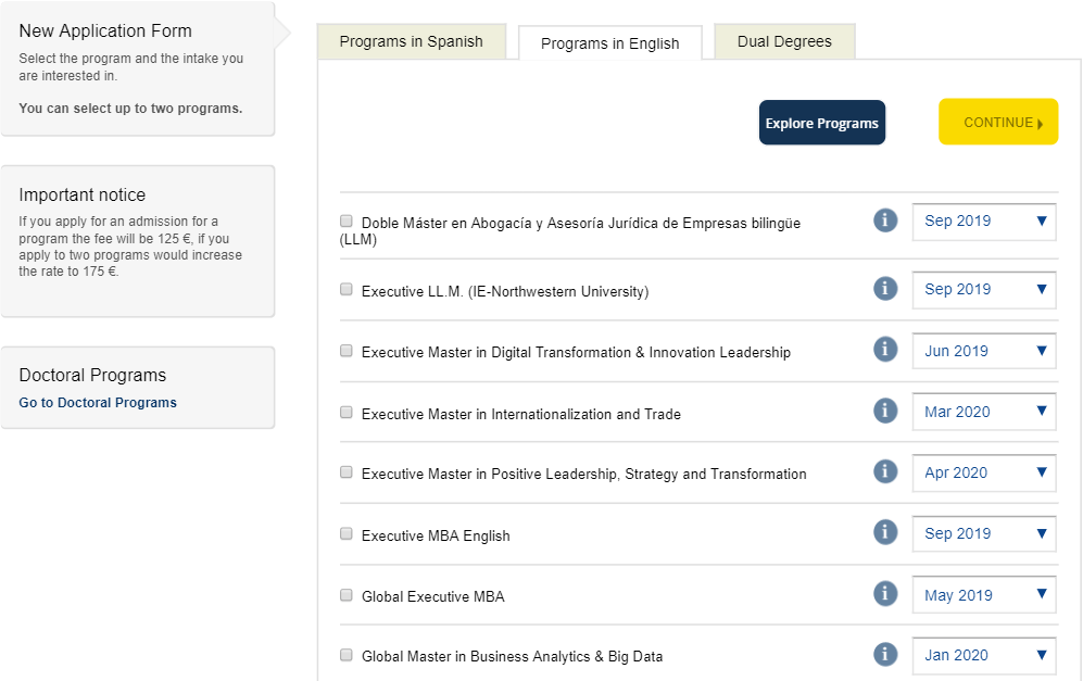 Proceso De Admision Para Ie University